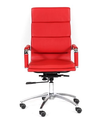 Кресло CHAIRMAN 750 экокожа красная в Мурманске - изображение 1
